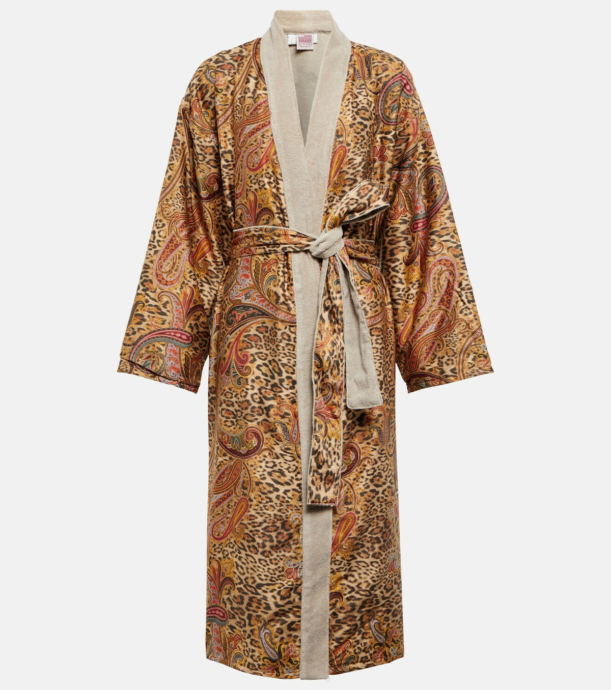 Etro - Doubled Kimono cotton bathrobe