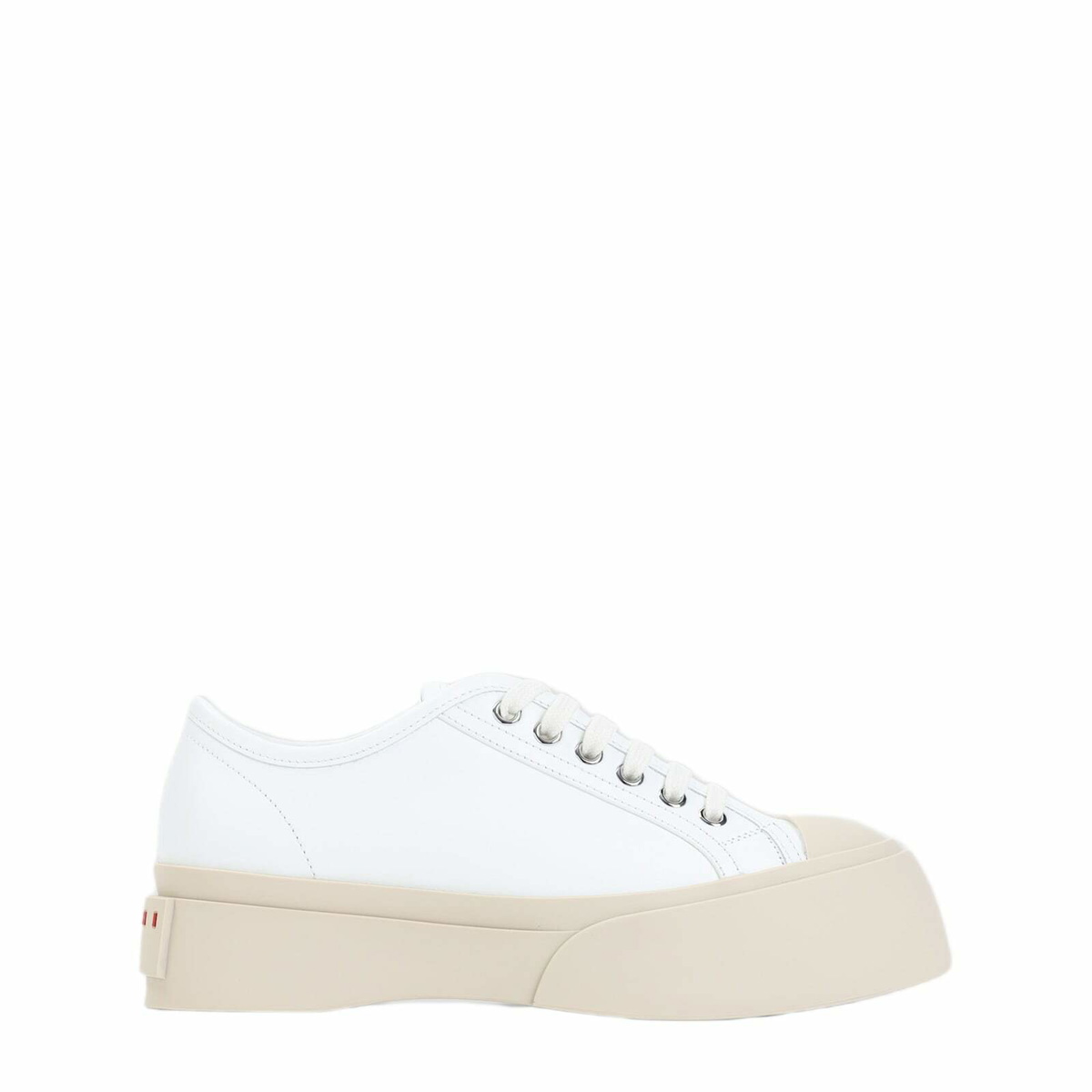 Marni Tan & White Teddy Tennis Sneakers Marni