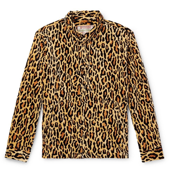Photo: Wacko Maria - Leopard-Print Cotton-Velour Jacket - Brown