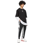 mastermind WORLD Black and White Boxy Layered Long Sleeve T-Shirt