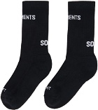 VETEMENTS Black Logo Socks