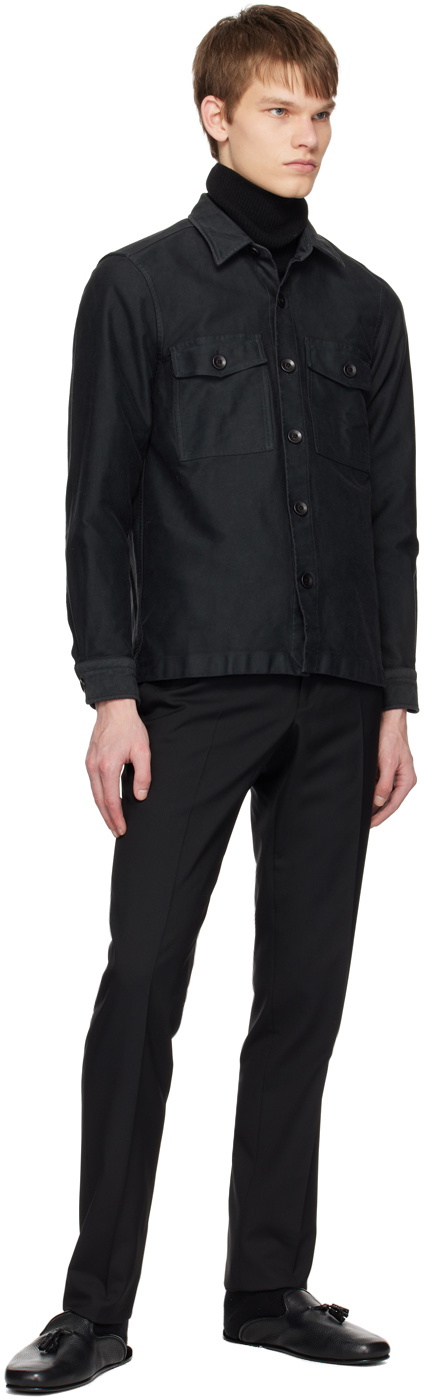 TOM FORD Black Flap Pocket Shirt