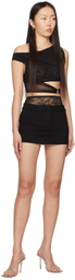 BEC + BRIDGE Black Jewel Miniskirt