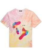 MSFTSrep - Tie-Dyed Logo-Print Cotton-Jersey T-Shirt - Pink