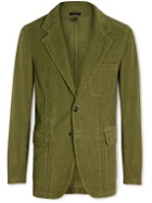 Drake's - Unstructured Cotton-Corduroy Suit Jacket - Green