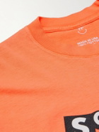 Sorry In Advance - Logo-Print Cotton-Jersey T-Shirt - Orange