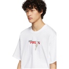 Doublet White Key Person Embroidery T-Shirt