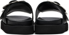 Toga Pulla Black Leather Sandals