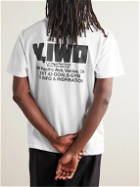 Y,IWO - Big Three Printed Cotton-Jersey T-Shirt - White