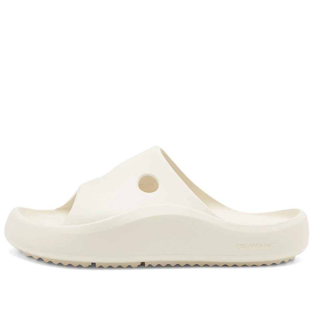 Off-White Men's Meteor Rubber Slider in Bone Off-White