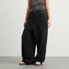 Acne Studios Women's Felle Sweatpants with Boxers in Black/Green
