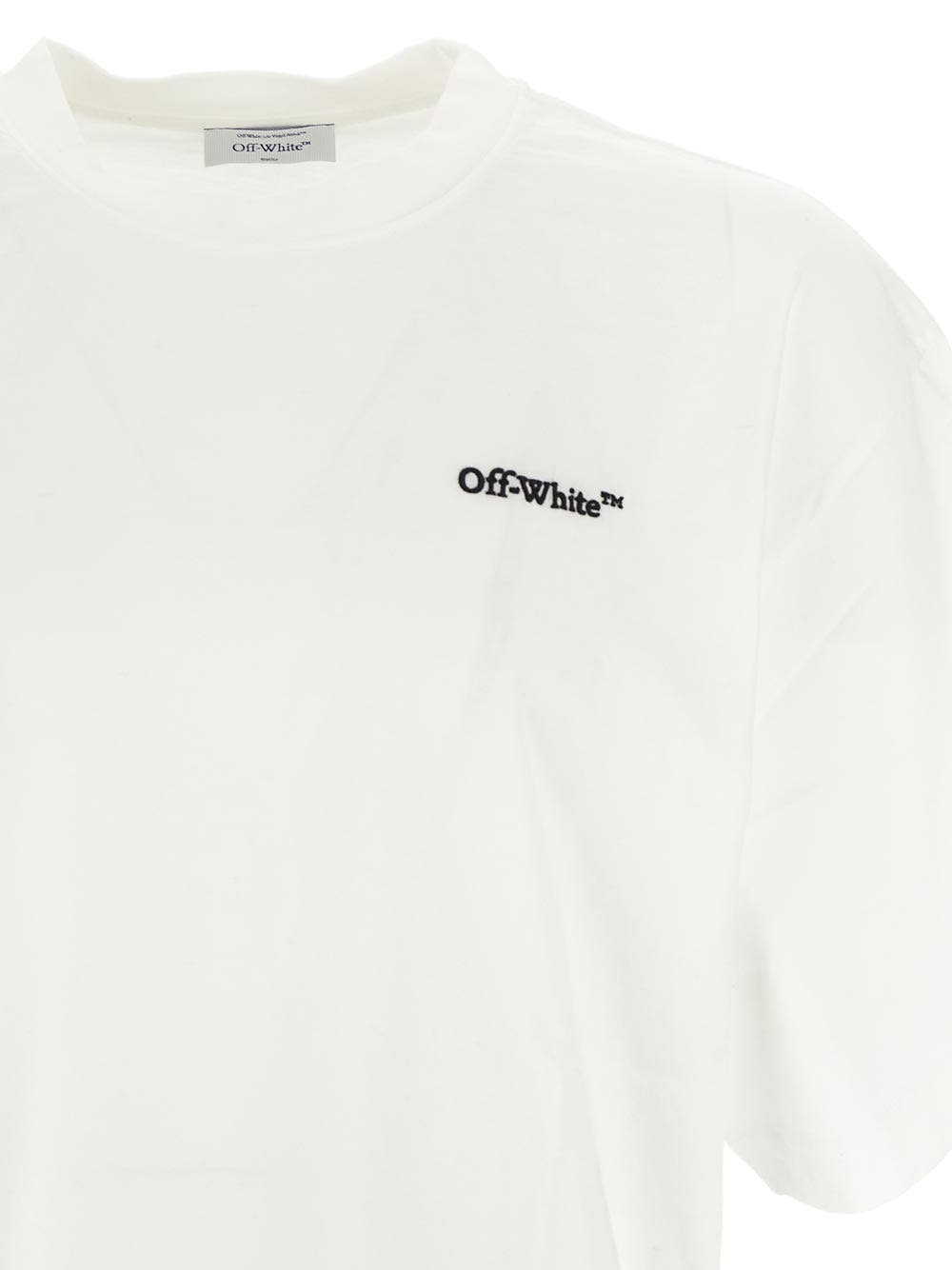 【関税&送料込み】Off-White White Cotton T-Shirt Off-White Cotton T Shirt Off-White