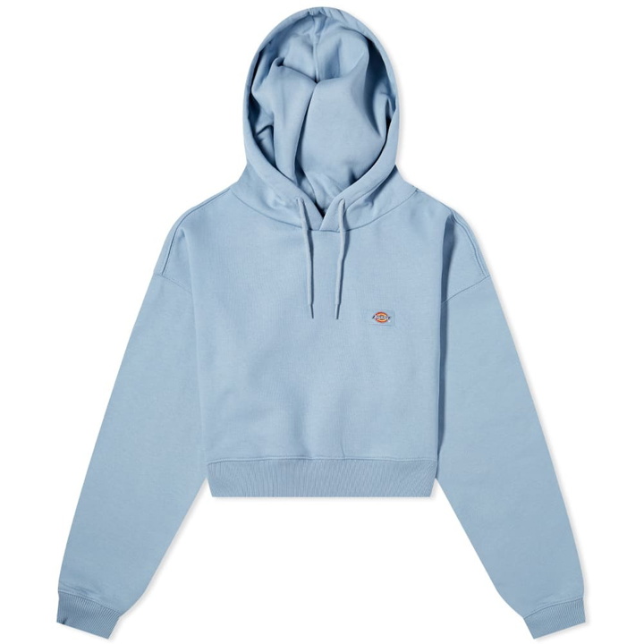Photo: Dickies Women's Oakport Cropped Hoody in Ashley Blue