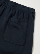 SAVE KHAKI UNITED - Fleece-Back Supima Cotton-Jersey Shorts - Blue