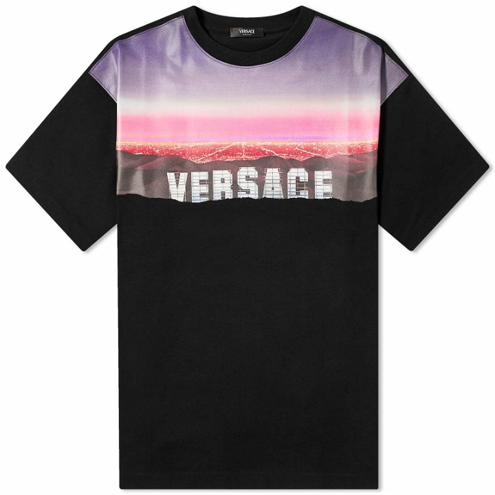 Photo: Versace Men's Hollywood Hills T-Shirt in Black/Print