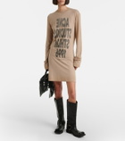 Acne Studios Logo cotton jersey minidress