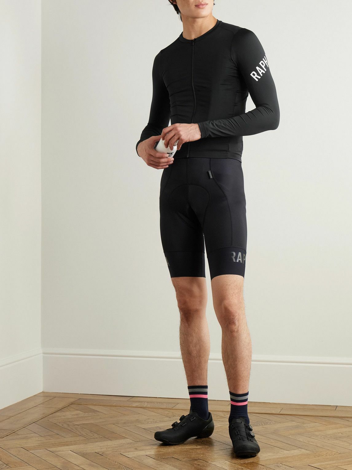 Rapha - Pro Team Logo-Print Recycled Cycling Jersey - Black