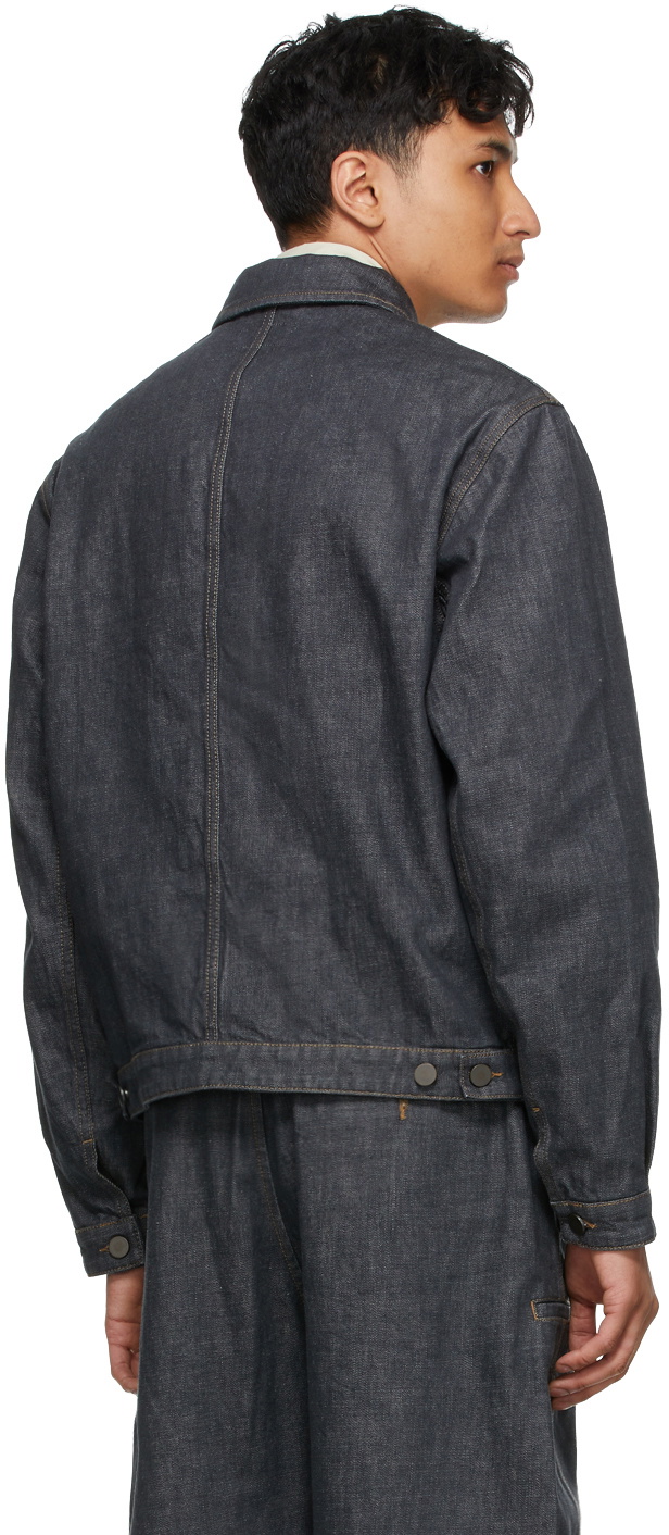 Lemaire SSENSE Exclusive Grey Denim Trucker Jacket Lemaire