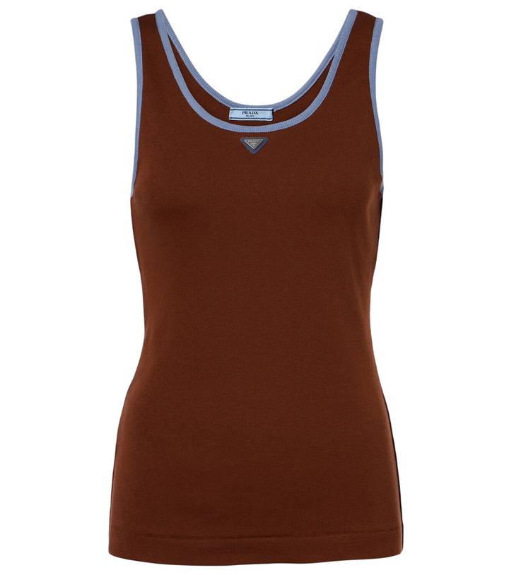 Photo: Prada Cotton jersey tank top