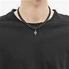 Marcelo Burlon Men's Cross Necklace in Black