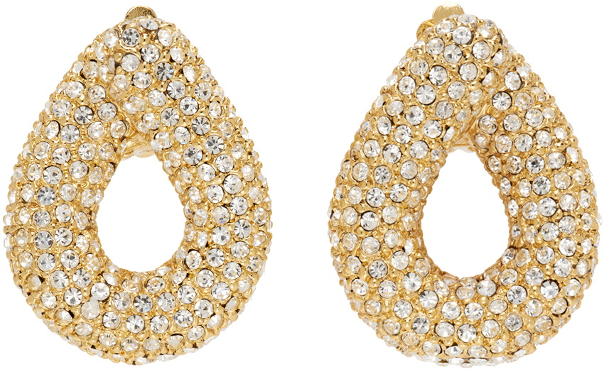 Recto Gold Sugar Powder Donut Earrings