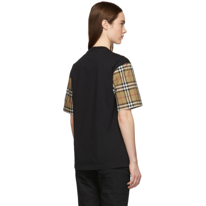 Burberry Black Vintage Check Serra T-Shirt Burberry