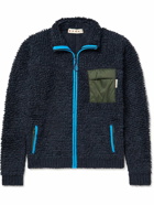 Marni - Ripstop-Trimmed Knitted Jacket - Blue