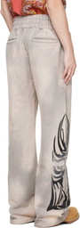 Who Decides War Taupe Winged Sweatpants