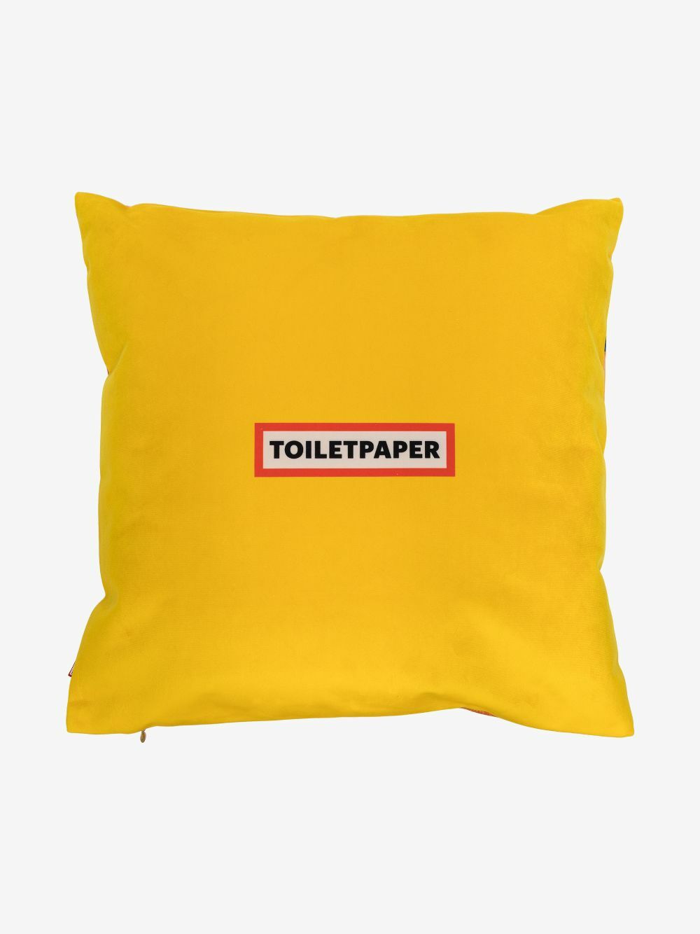 Seletti Multicoloured Mouth With Pins Printed Cushion