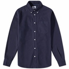 Norse Projects Men's Algot Overdyed Oxford Shirt in Dark Navy