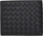 Bottega Veneta Black Intrecciato Piccolo Bi-Fold Wallet