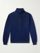 Lululemon - Steady State Cotton-Blend Jersey Half-Zip Sweatshirt - Blue