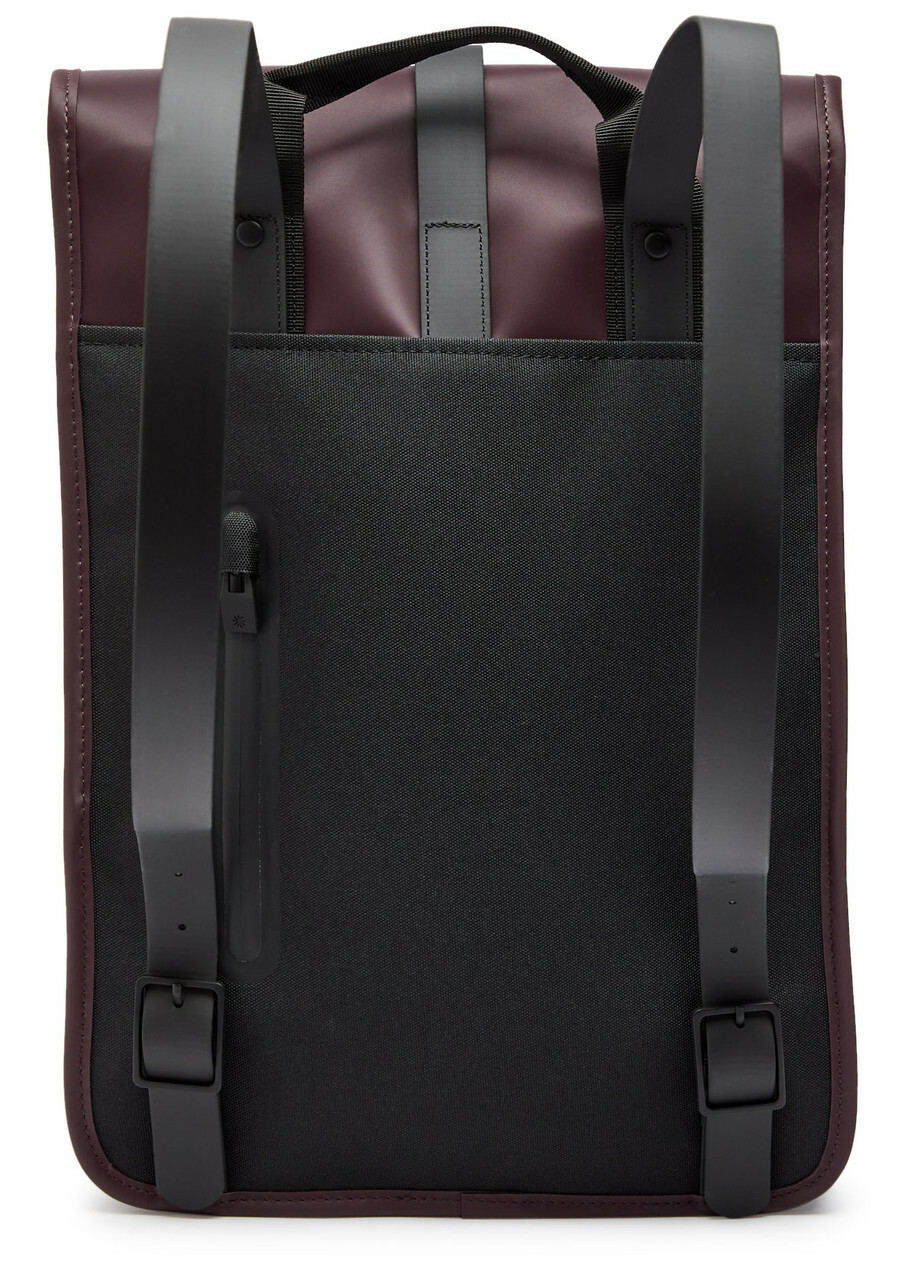Rains Mini Rubberised Backpack - Burgundy - One Size