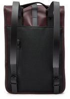 Rains Mini Rubberised Backpack - Burgundy - One Size