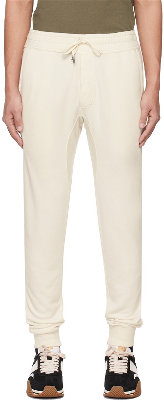 Photo: TOM FORD Off-White Lightweight Sweatpants