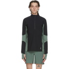 On Running Black and Green Trail Breaker Half-Zip Sweater
