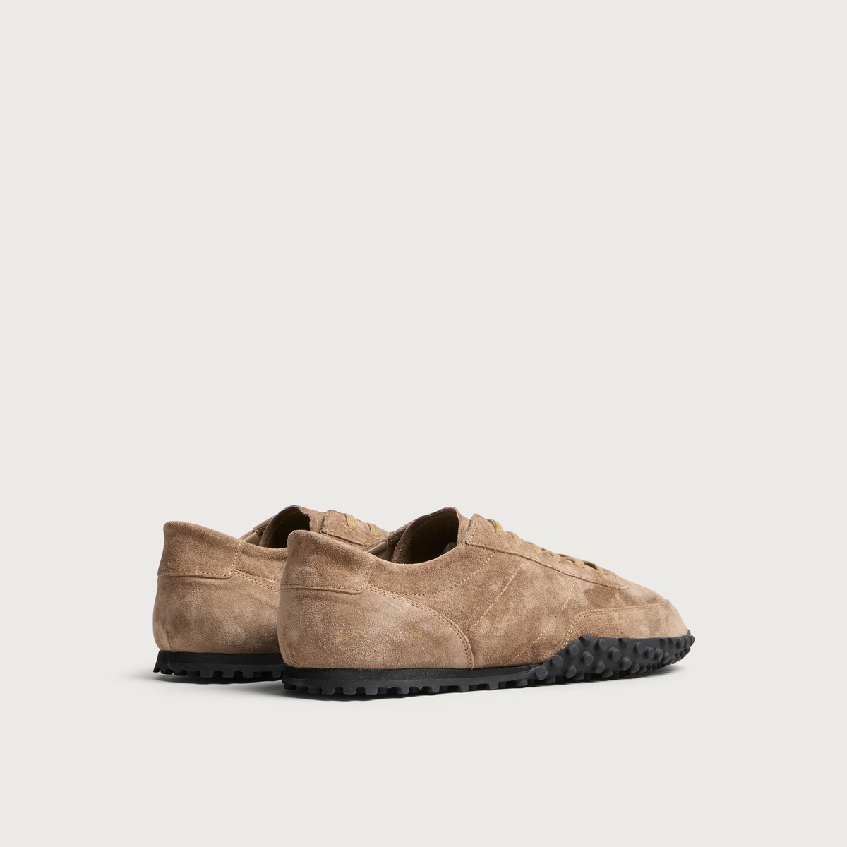 Common Projects Men's Minimal Runner Seventy Suede Sneaker in Tan