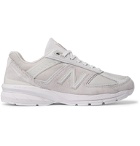 Junya Watanabe - New Balance 990 V5 Suede and Mesh Sneakers - White