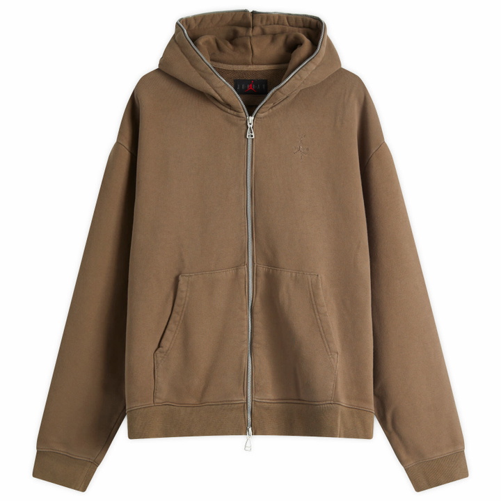 Photo: Air Jordan Men's x Travis Scott Full Zip Hoodie in Palomino
