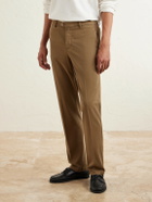 Kiton - Straight-Leg Lyocell-Blend Trousers - Brown