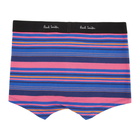 Paul Smith Turquoise Striped Boxer Briefs