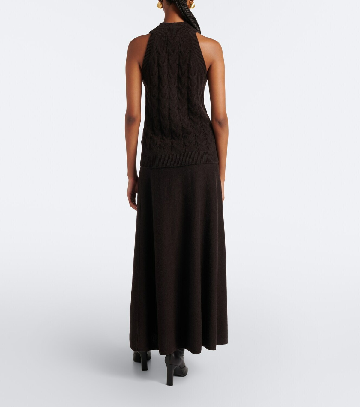 Lisa Yang Torie cashmere midi skirt