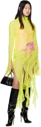 KIM SHUI SSENSE Exclusive Yellow Asymmetrical Turtleneck