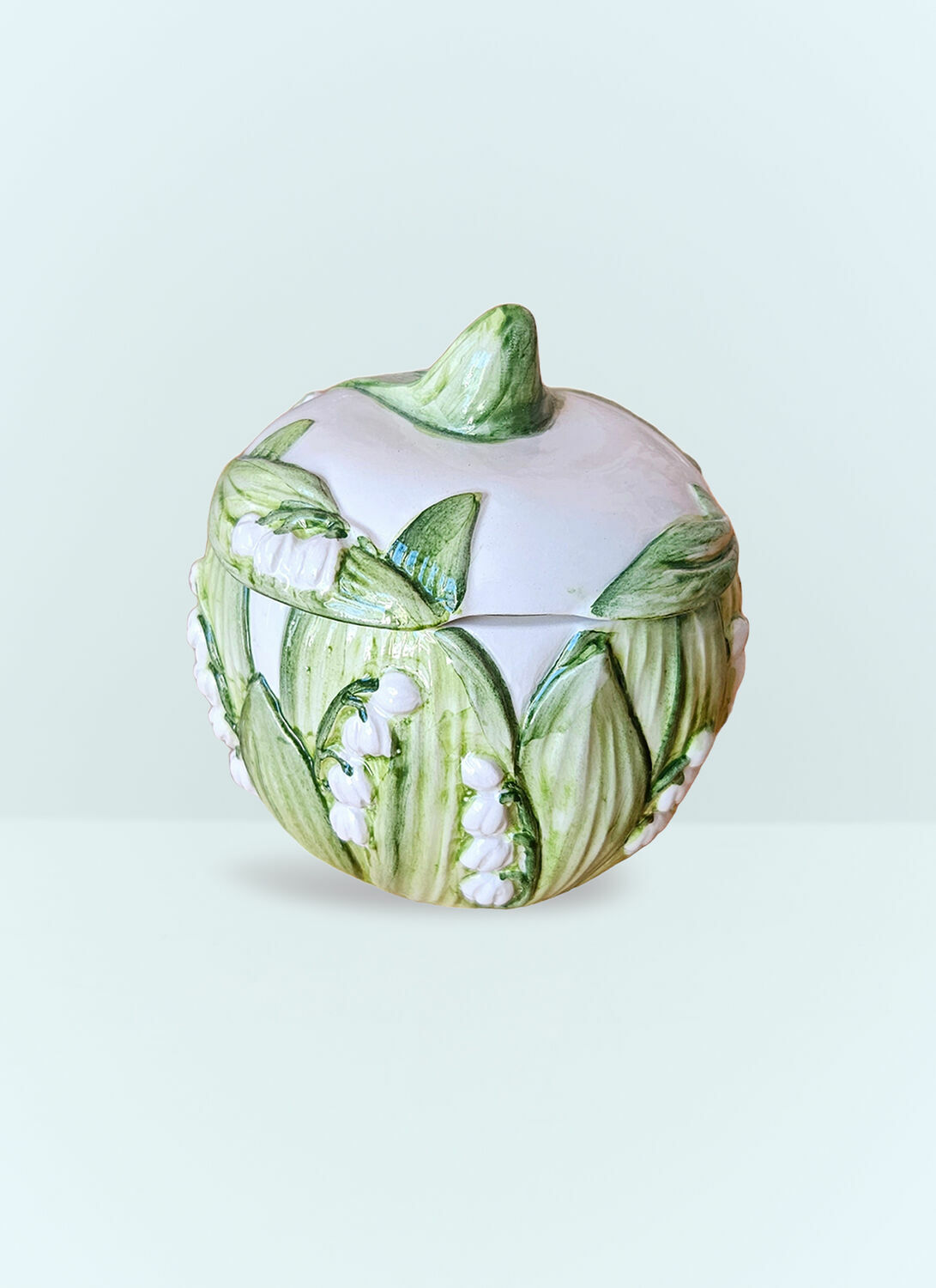 Les-Ottomans Lily Of The Valley Sugar Pot