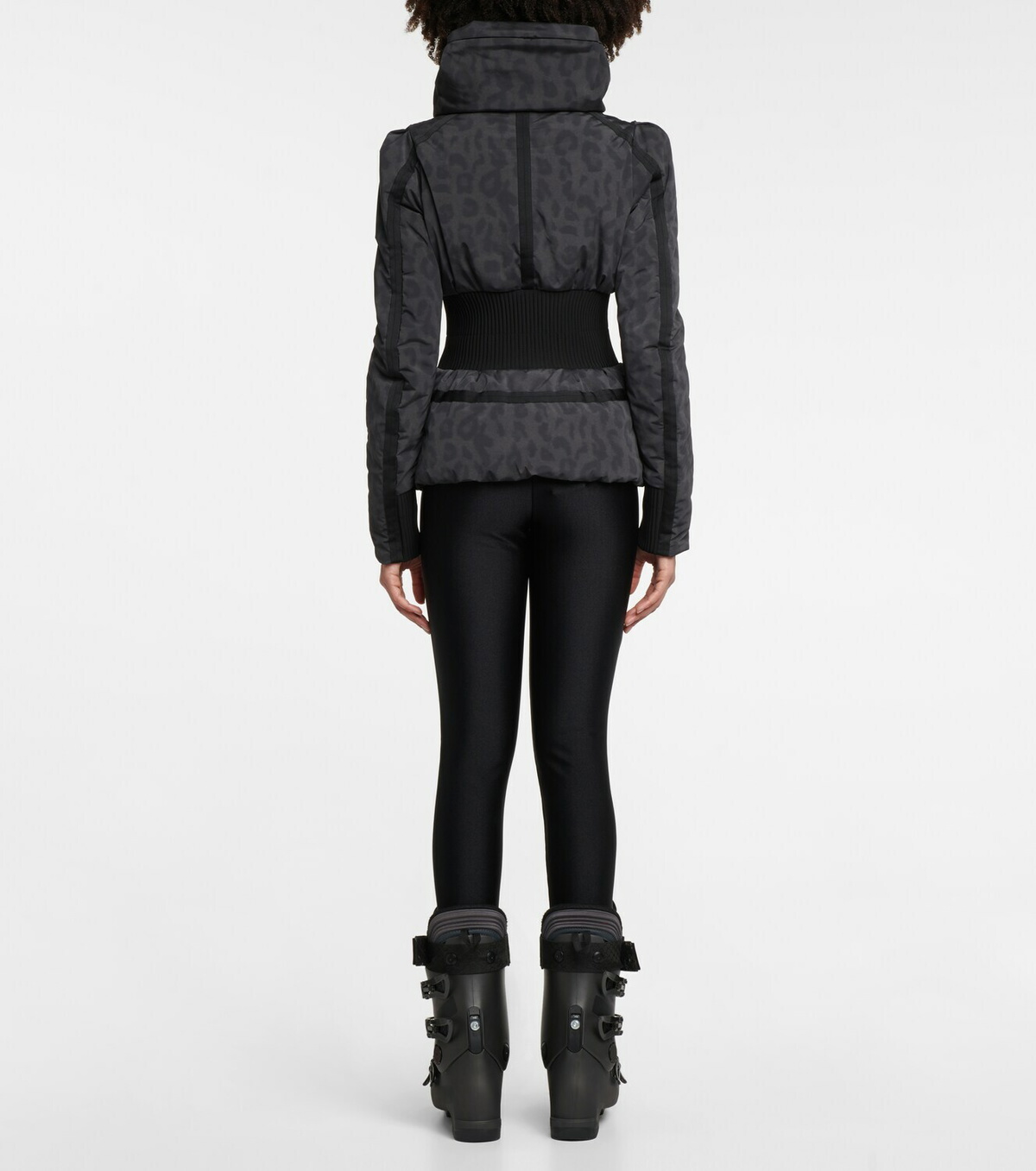 Jet Set Raffaella leopard-print ski jacket