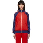Marc Jacobs Red and Navy Logo Track Jacket