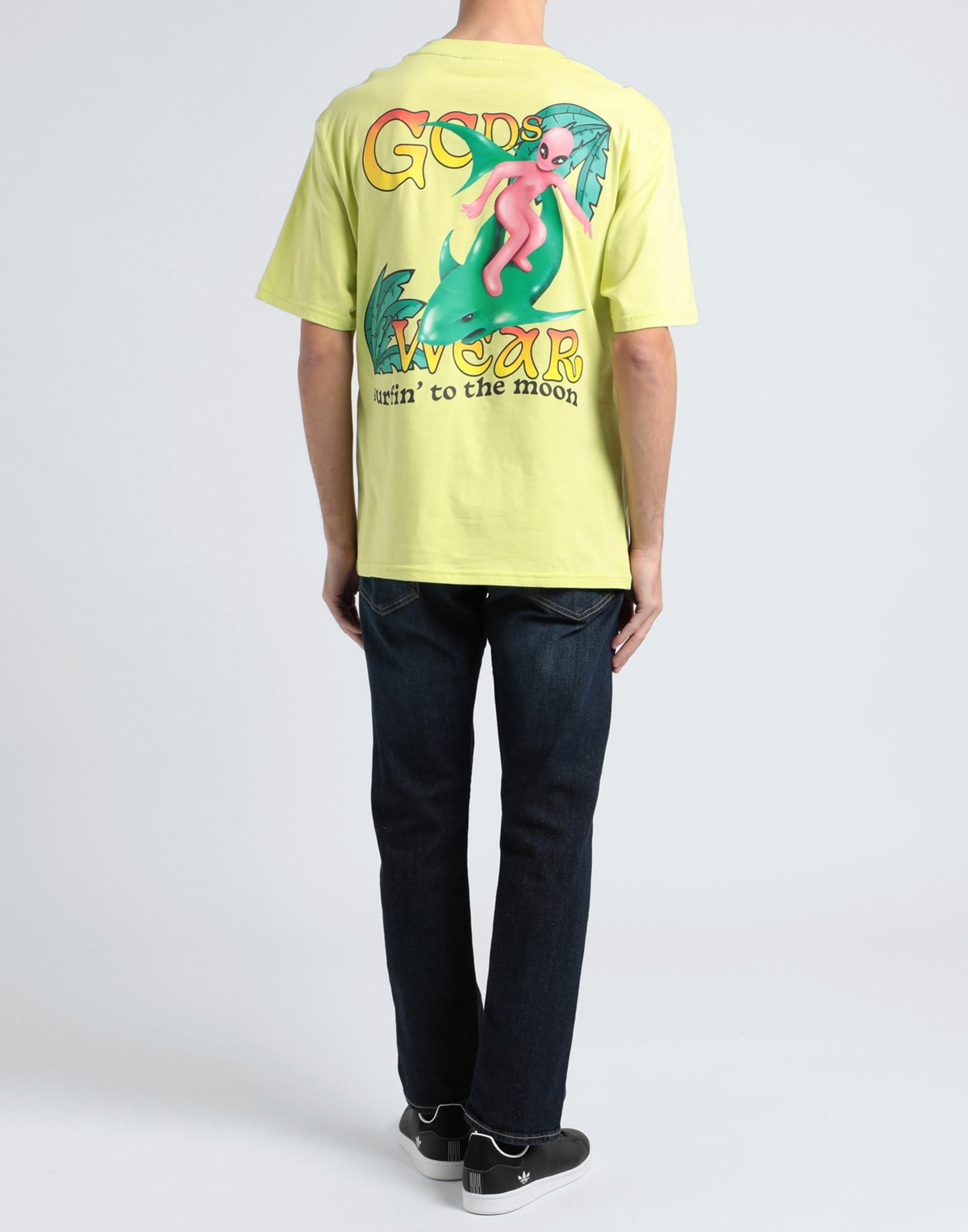Gcds Mens T-shirt in Lime green