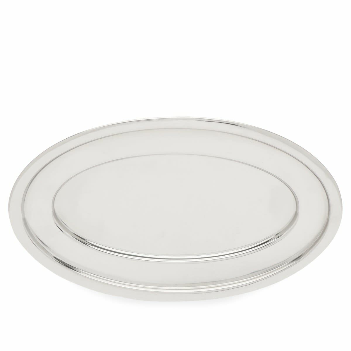HAY Oval Dish - Medium in Stainless Steel 