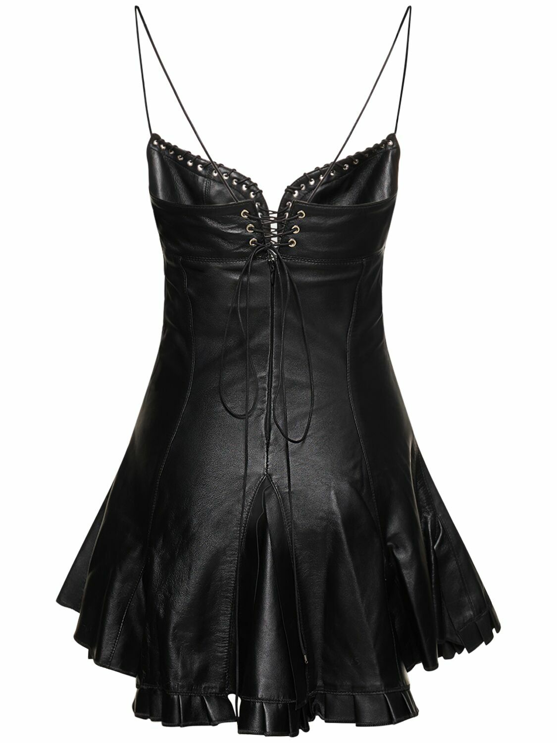 LUDOVIC DE SAINT SERNIN - Leather Corset Mini Dress Ludovic de Saint Sernin
