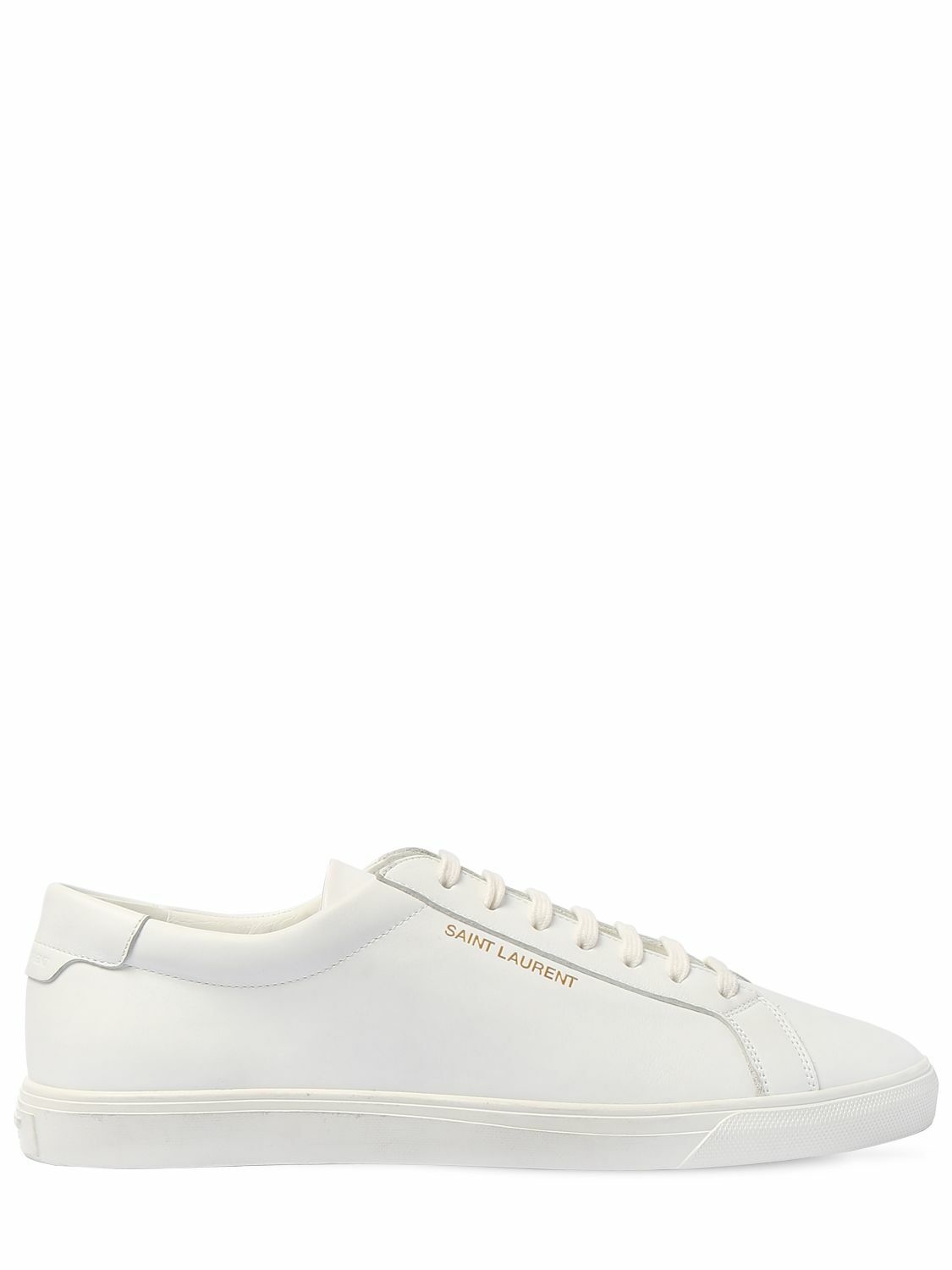 Photo: SAINT LAURENT - Andy Leather Low-top Sneakers
